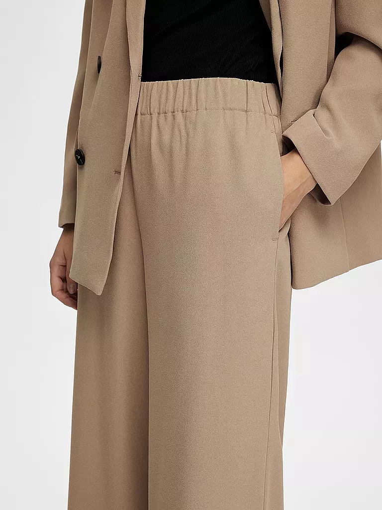 SELECTED FEMME Marlenehose Relaxed Fit SLFTINNI beige