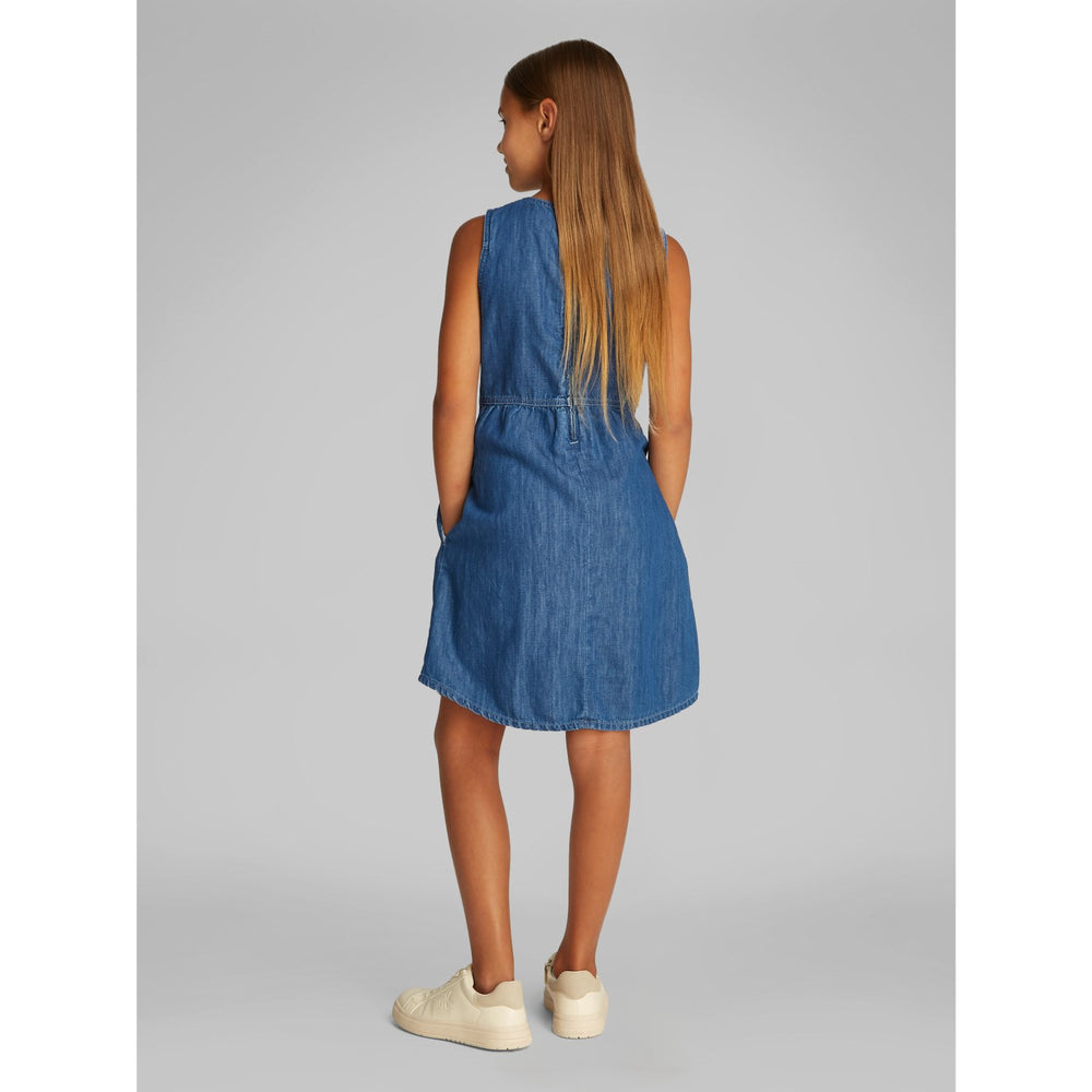Køb Calvin Klein Mid Serenity Denim Lw Mid Serenity Skjorte Kjole