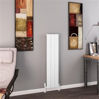 Eastbrook Charlton radiator 30x120cm aluminium 585W wit mat