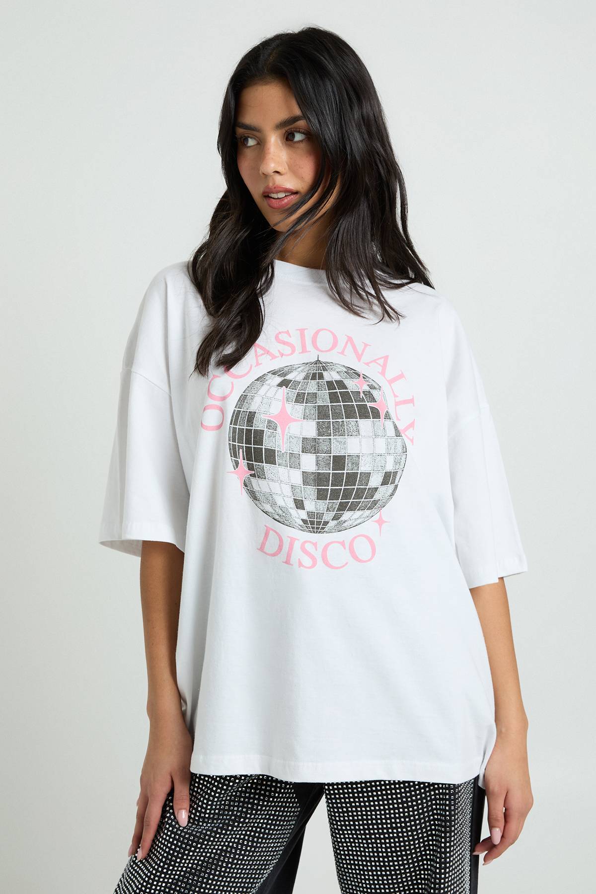 boohoo T-shirt Oversize Occasionally Disco