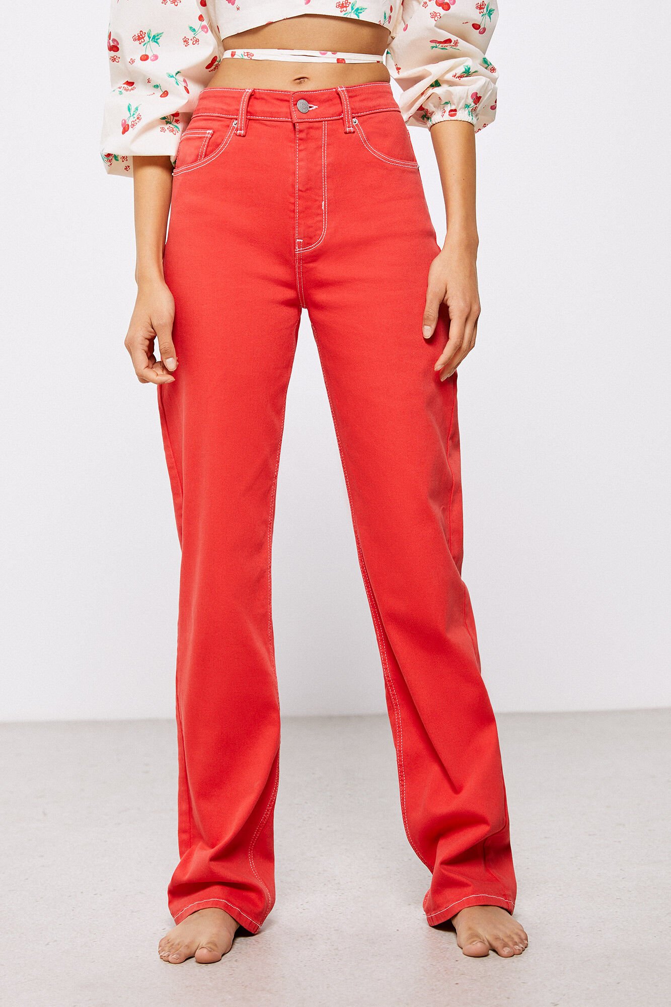 Calça jeans londrina - vermelha