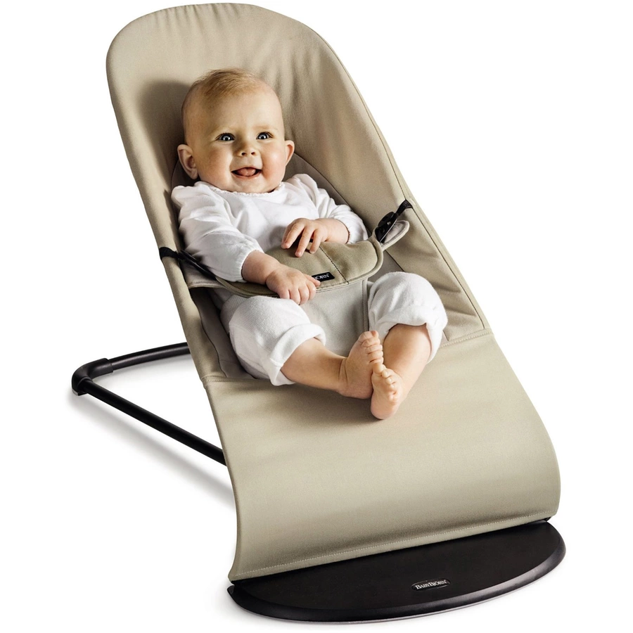 BABYBJÖRN Babywippe Balance Soft Mesh Silber Weiß