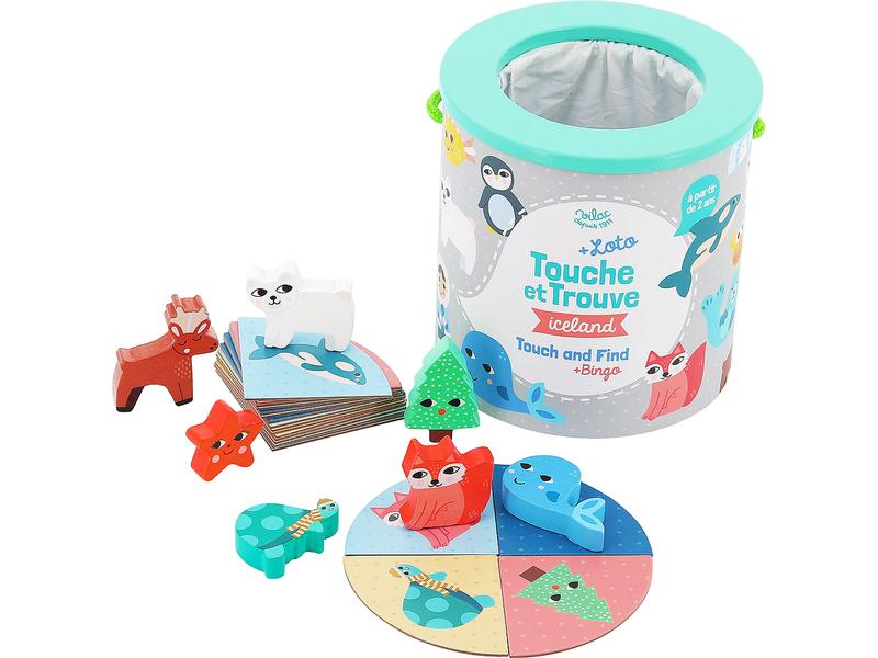 Vilac Spiel Fühle & Finde Iceland Tast- und Suchspiel