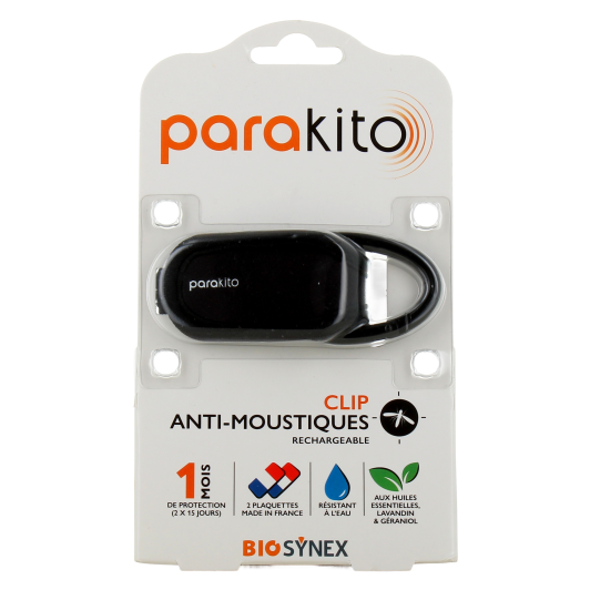 Parakito clip anti moustiques rechargeable - Huiles essentielles
