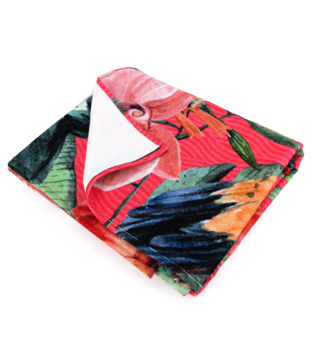 Drap de plage 100x180 cm TROPICAL Rose
