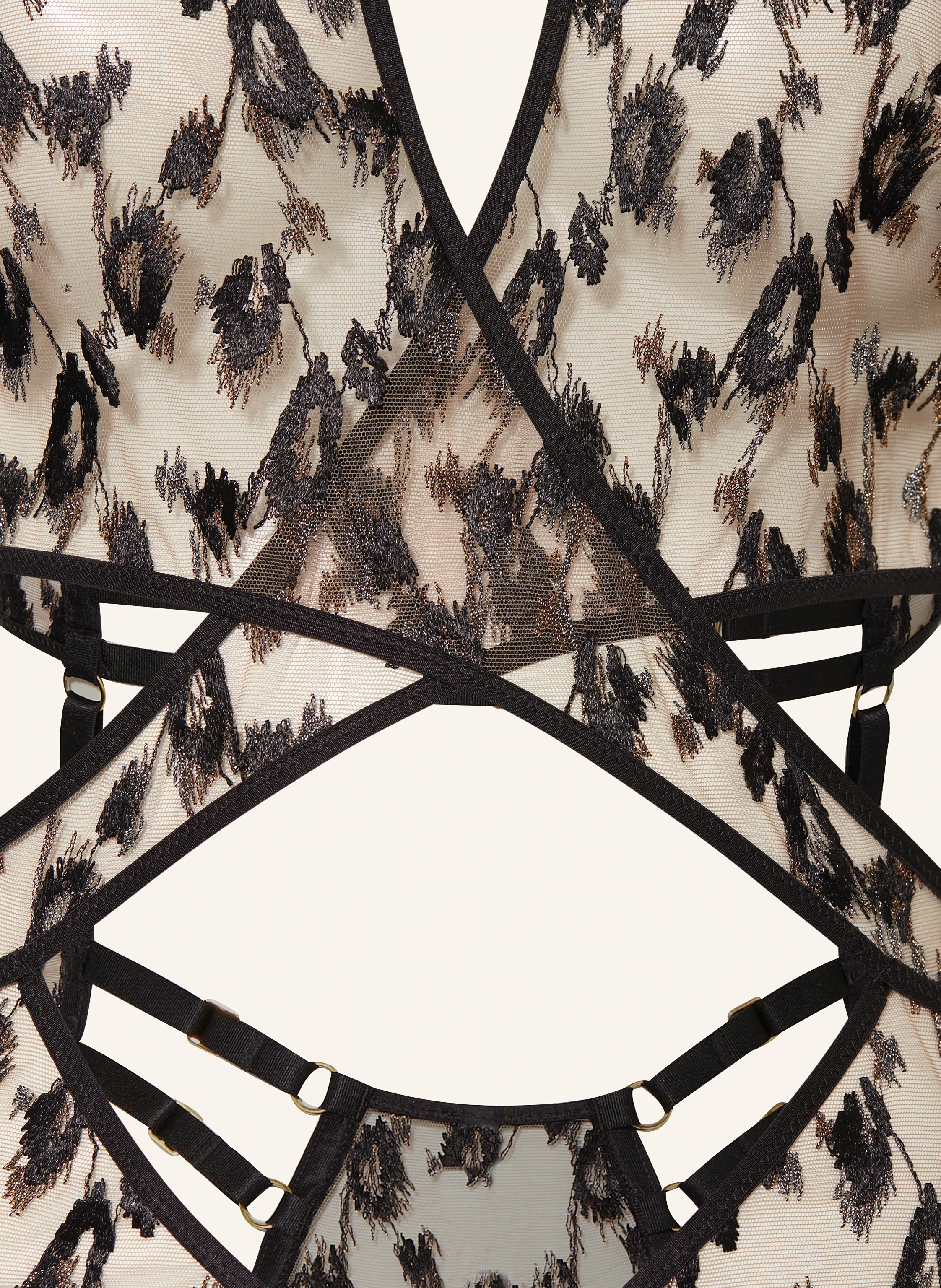 Aubade String-Body ABSOLUTELY WILD mit Cut-outs und Glitzergarn