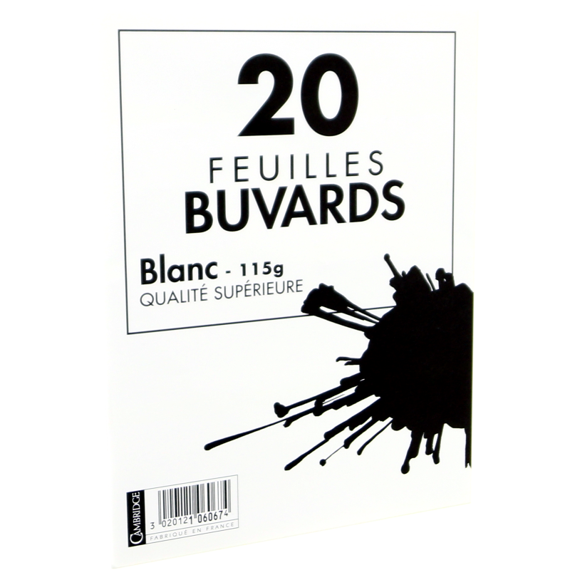 Pochette 20 Buvards 160X210 Blanc