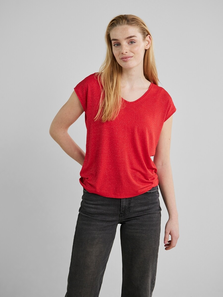 PEÇAS<br>Camiseta com efeito brilhante