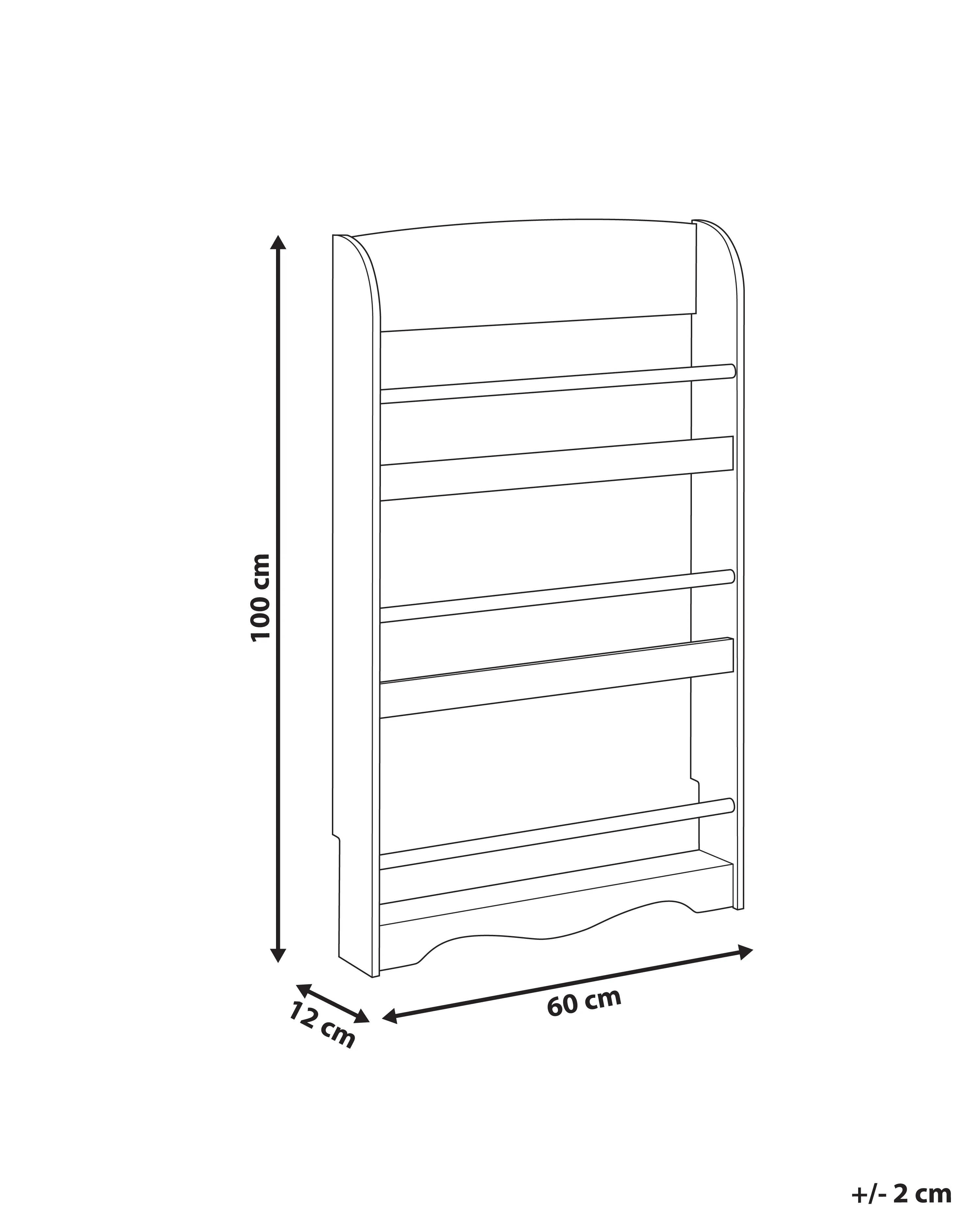 Wandplank LILOET 100 cm Wit