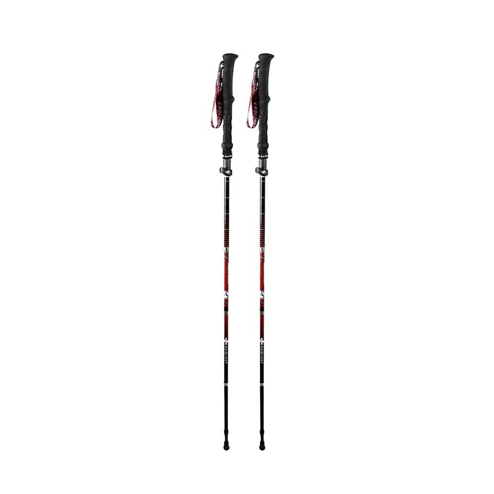 Raidlight HYBRID CARBON - Bâtons trail neo red