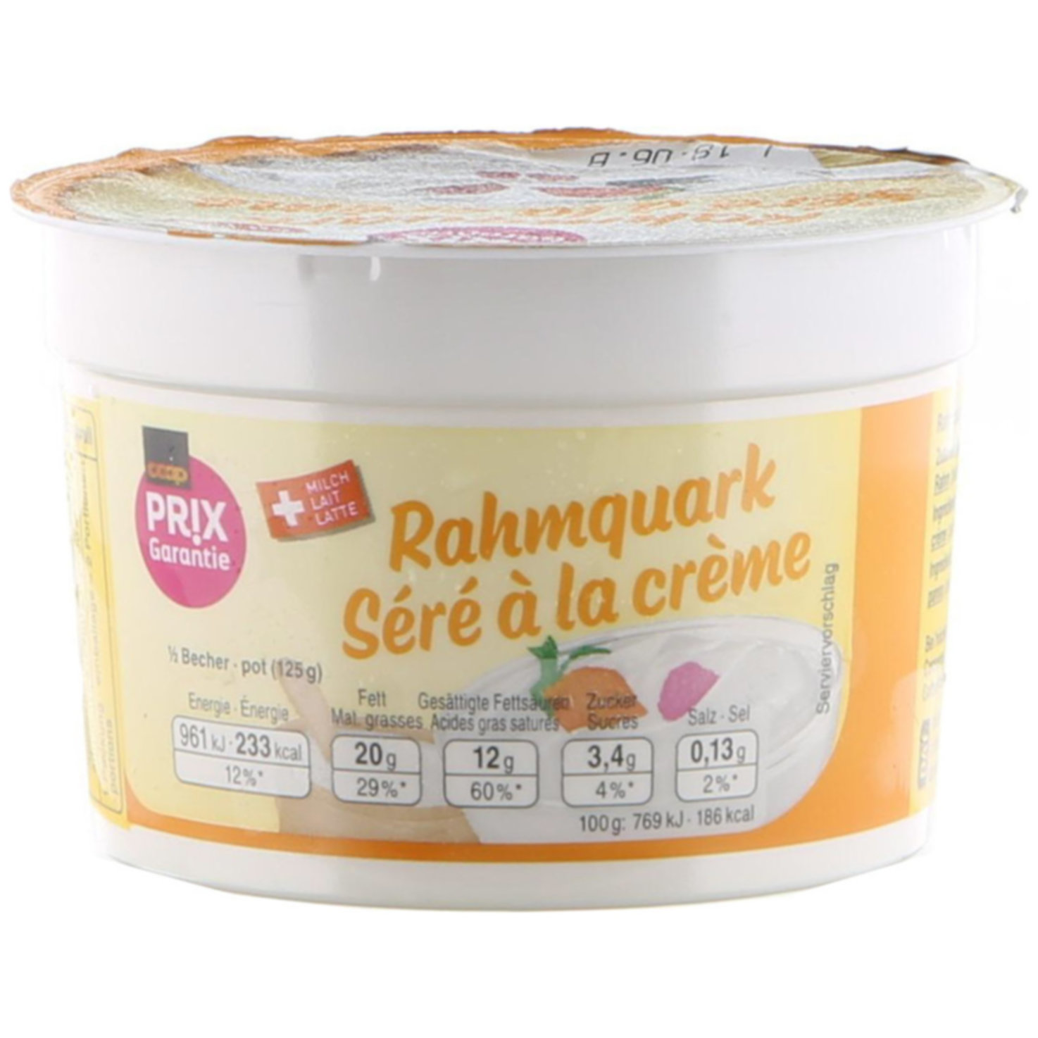 Prix Garantie Rahmquark -