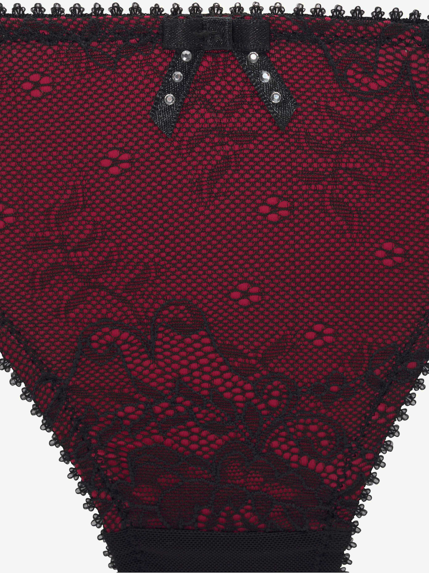 String dentelle doublée devant
