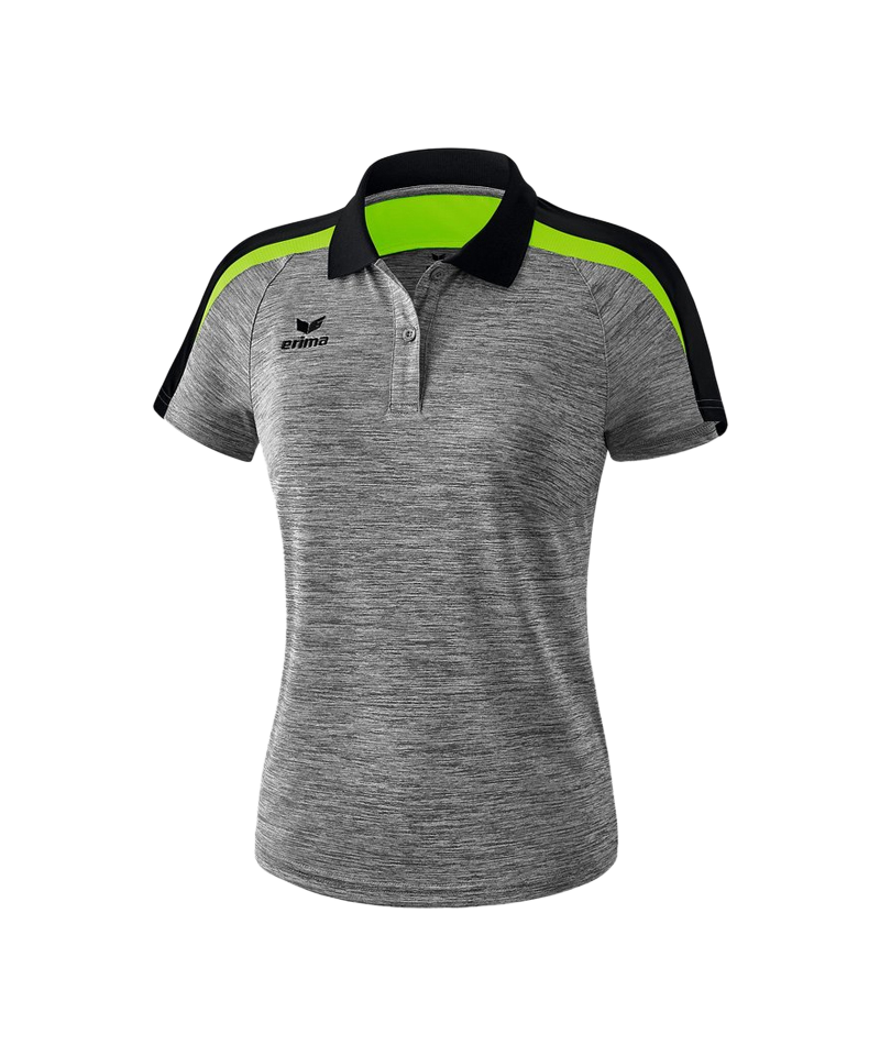 Erima Liga 2.0 Poloshirt Damen Grau Schwarz Grün