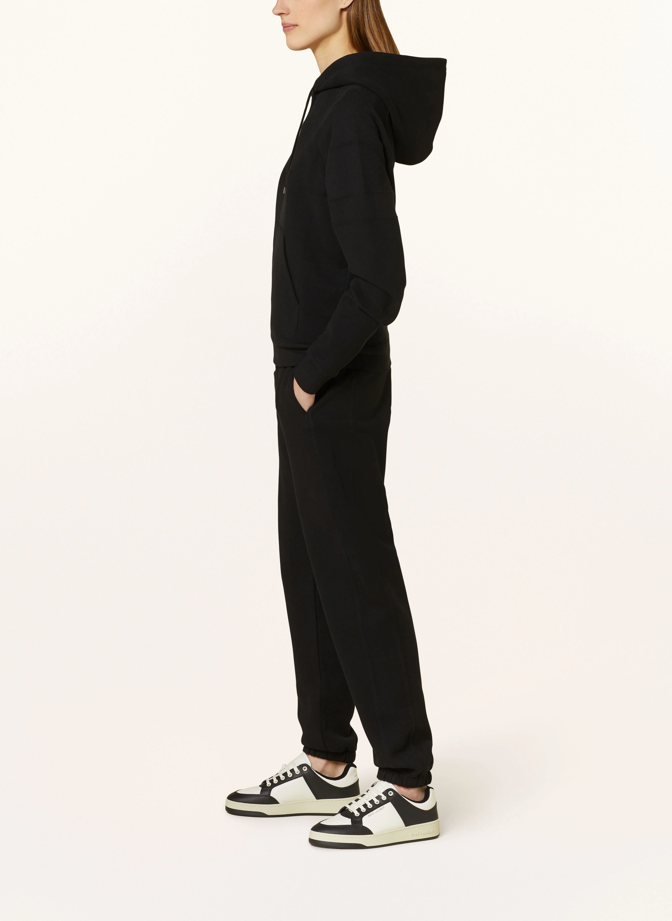 SAINT LAURENT Sweatpants im Materialmix