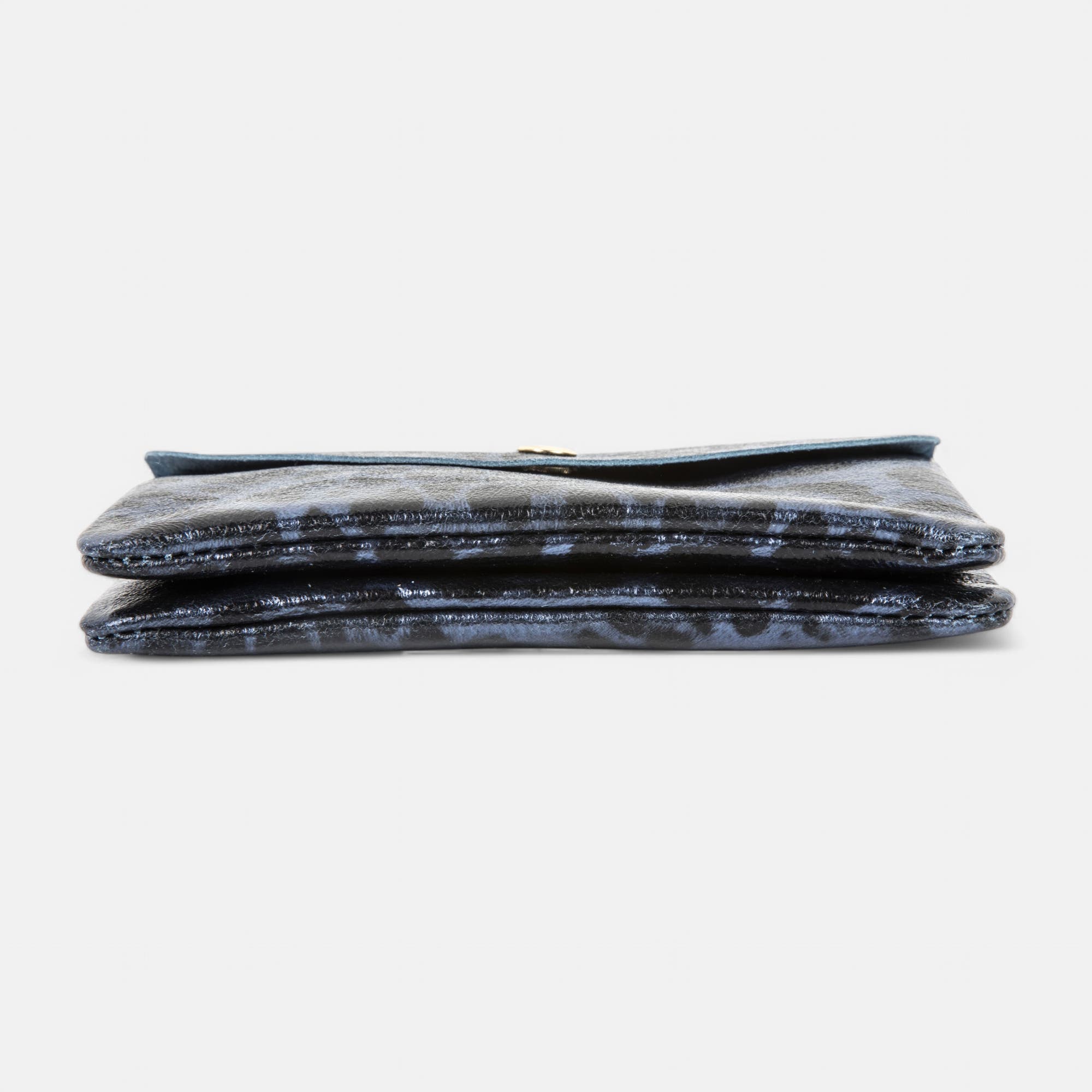 Petite maroquinerie en cuir bleu