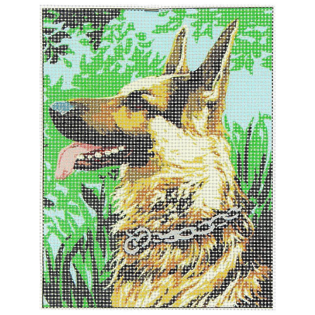 Kit point de croix berger allemand 15x20cm