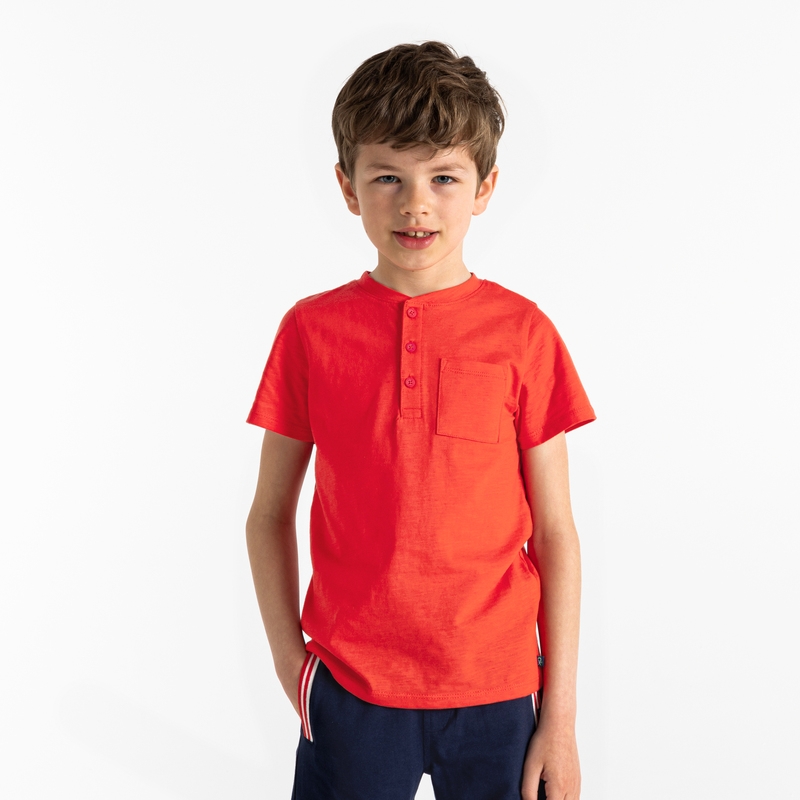 T-shirt tunisien uni rouge garçon
