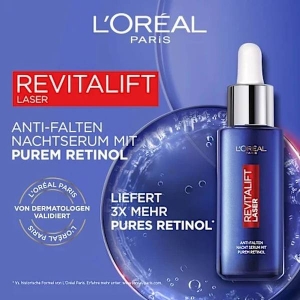 L'Oreal Paris Revitalift Laser Anti-Falten Serum Nacht, 30 ml