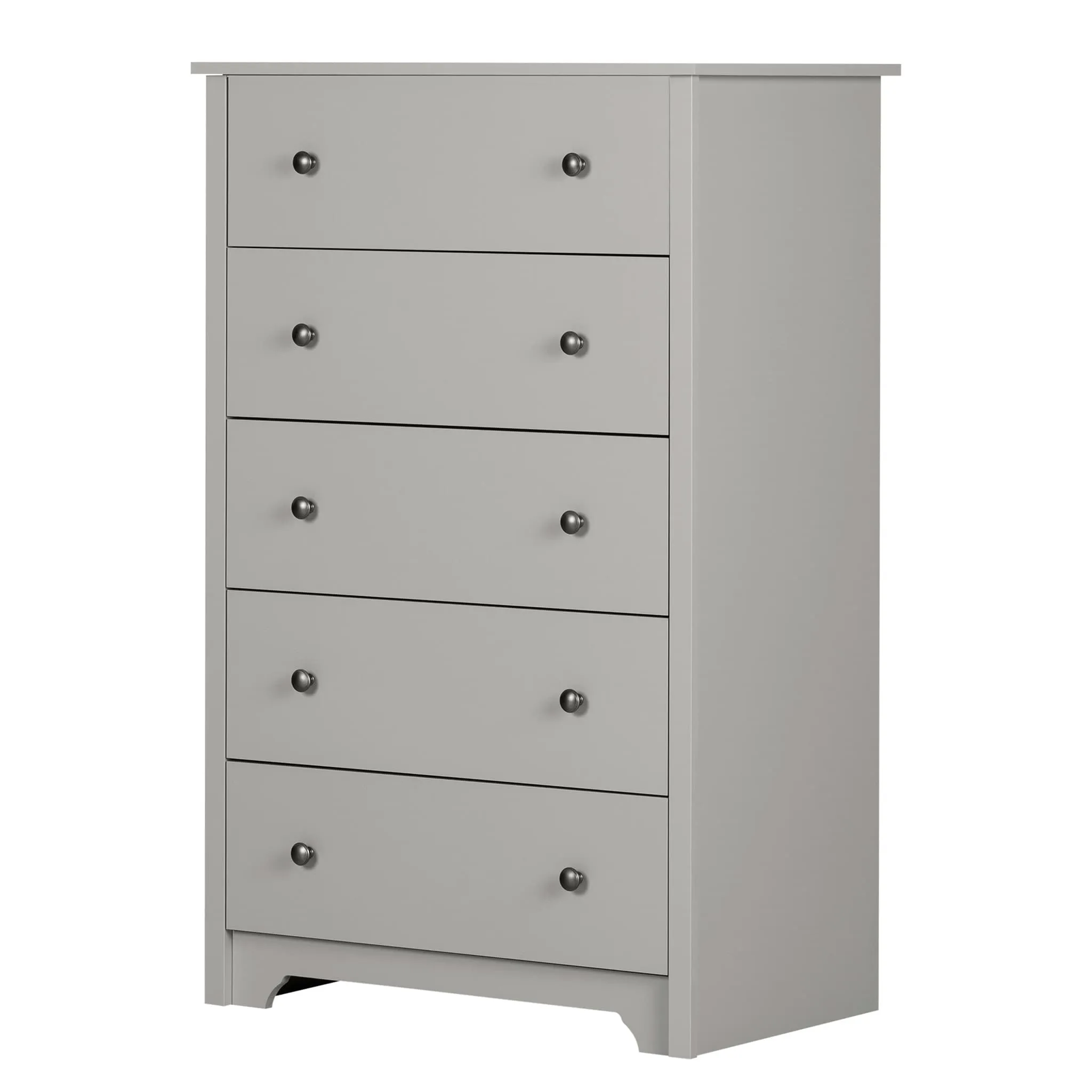 South Shore Commode 5 Tiroirs - Vito Gris clair