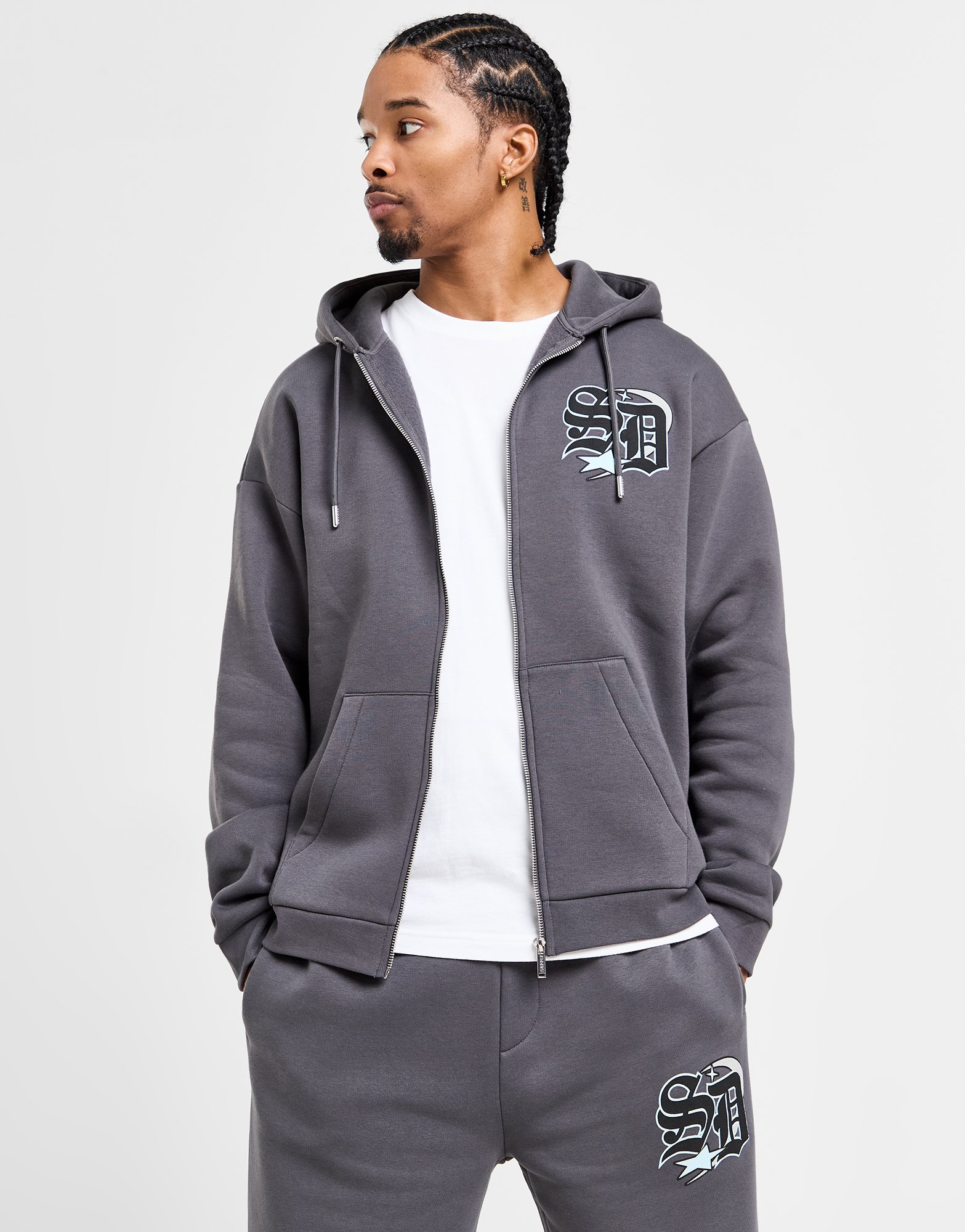 Supply & Demand Sweat à Capuche Zippé Darted Homme