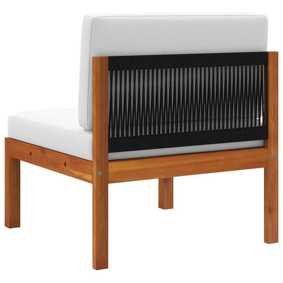 vidaXL - Loungeset - Bruin - Acaciahout - 3 stuks - Met kussens