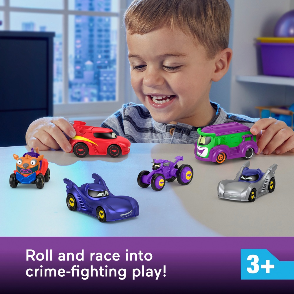 Fisher-Price Batwheels DC 1:55 Druckgussmetall Bam das Batmobil