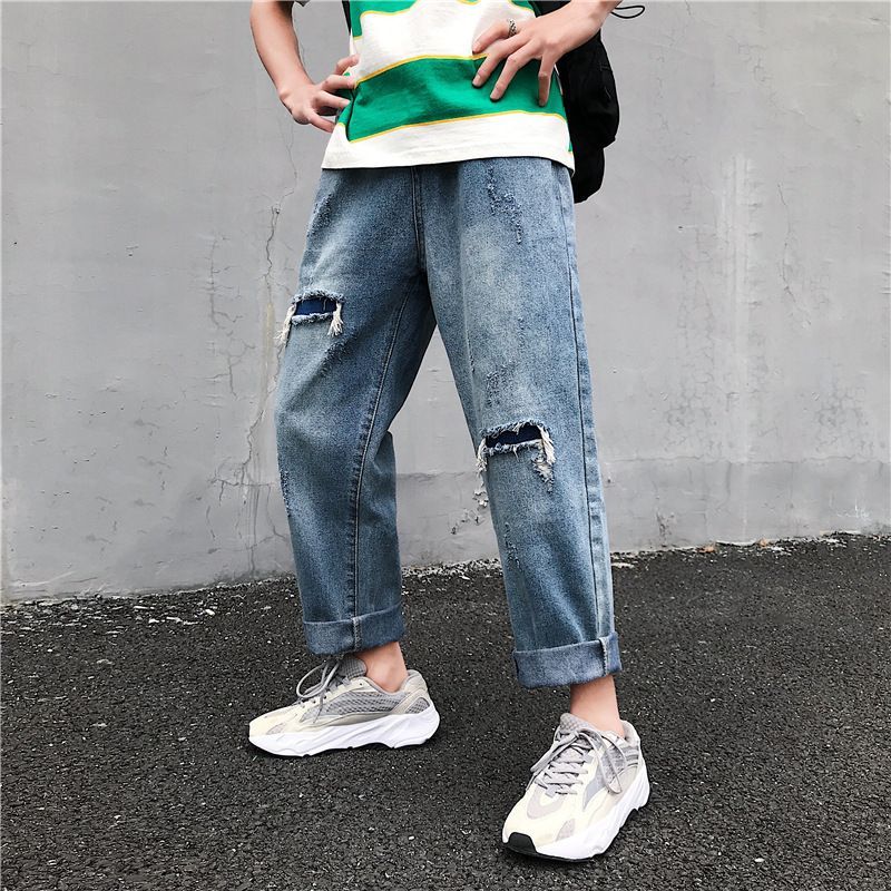 WidoWilder - Wijde jeans met distressed pijpen
