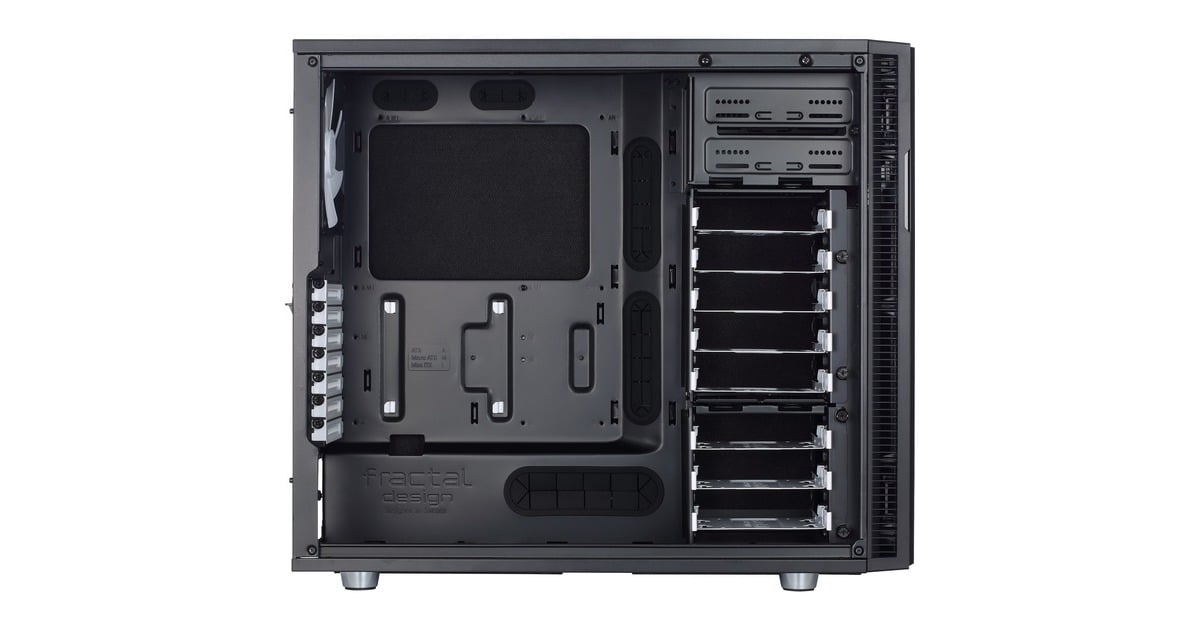 Fractal DesignDefine R5 Black midi tower behuizing  (Zwart | 4x USB-A)