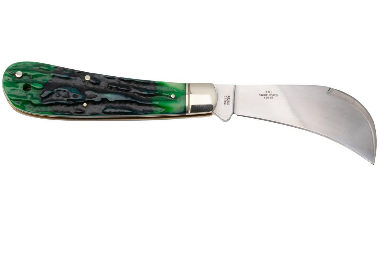 Rough Ryder Bluegill Hawkbill RR2635, Satin 440, Jigged Bone, zakmes