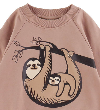 DYR-Cph Sweatshirt - Animal Bellow - Rose Beige Faultiermutter