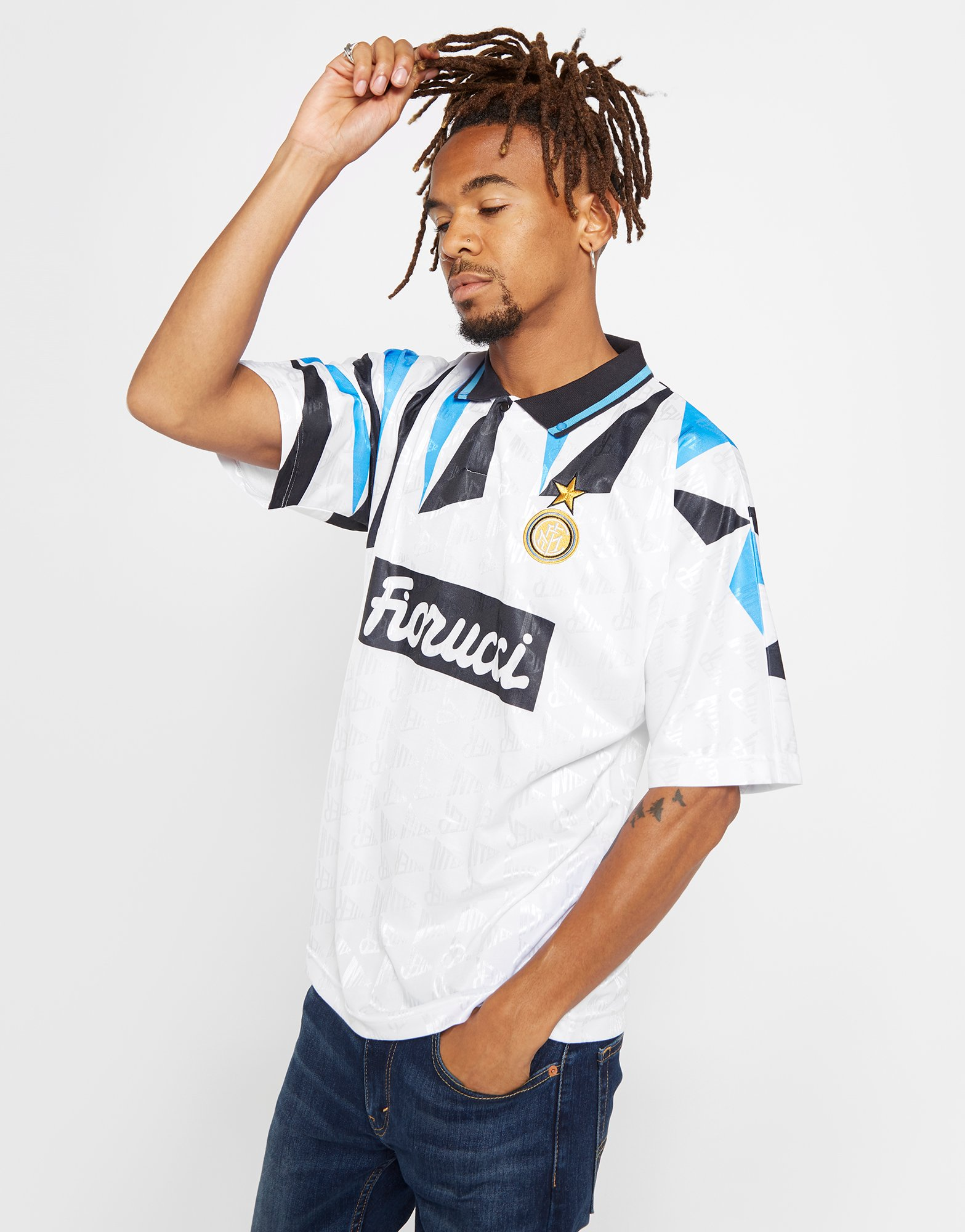 Score Draw Maillot Extérieur Inter Milan 1992 Homme