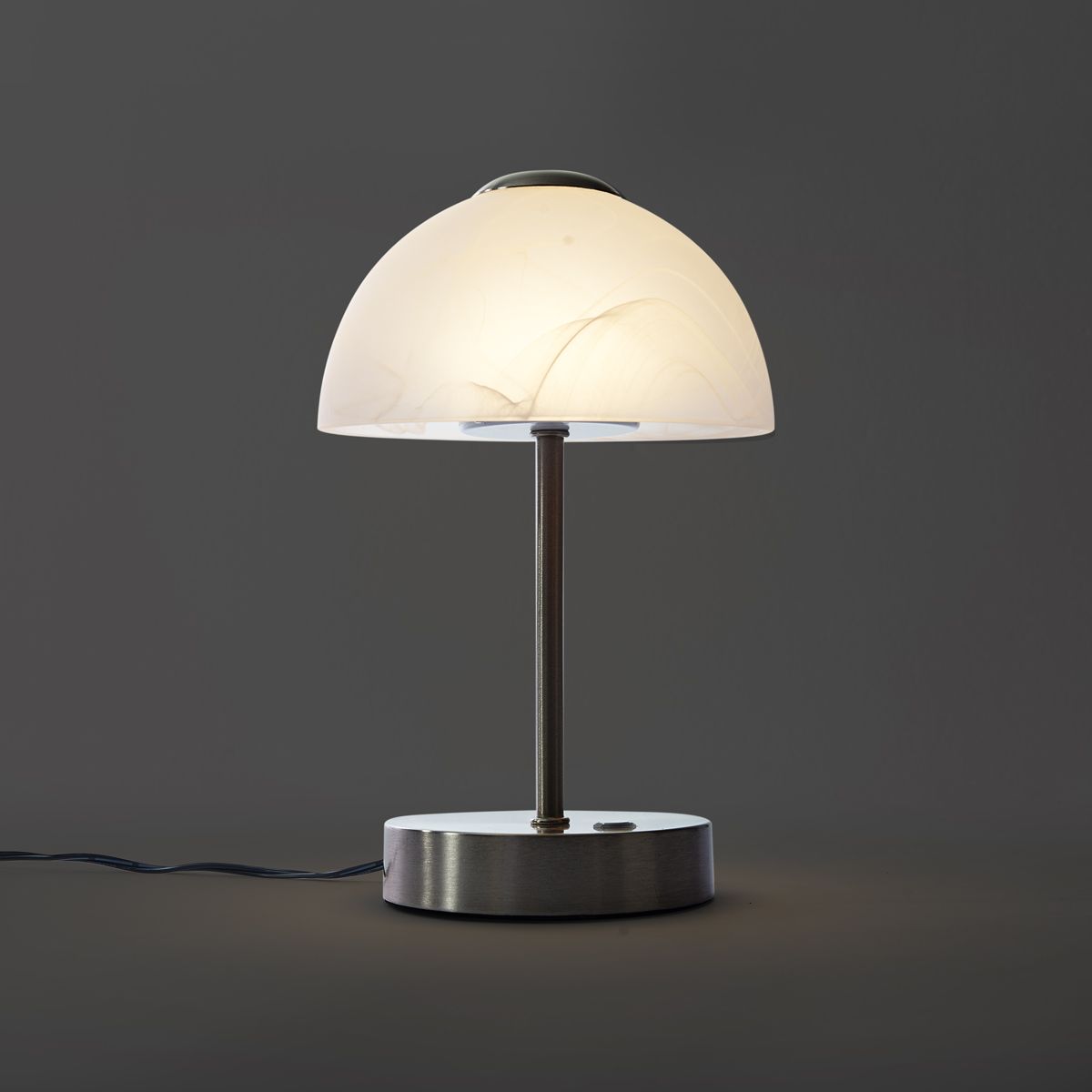 Design tafellamp staal met opaal glas incl. LED dimbaar - Joya