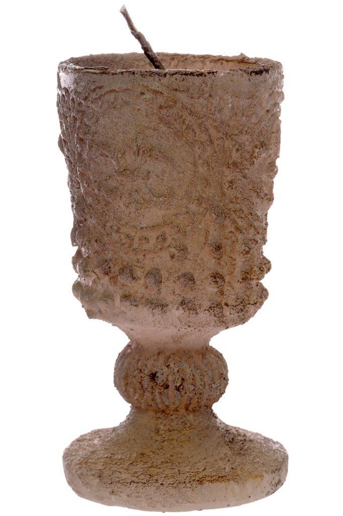 Vasenkerze - gold - 12 cm