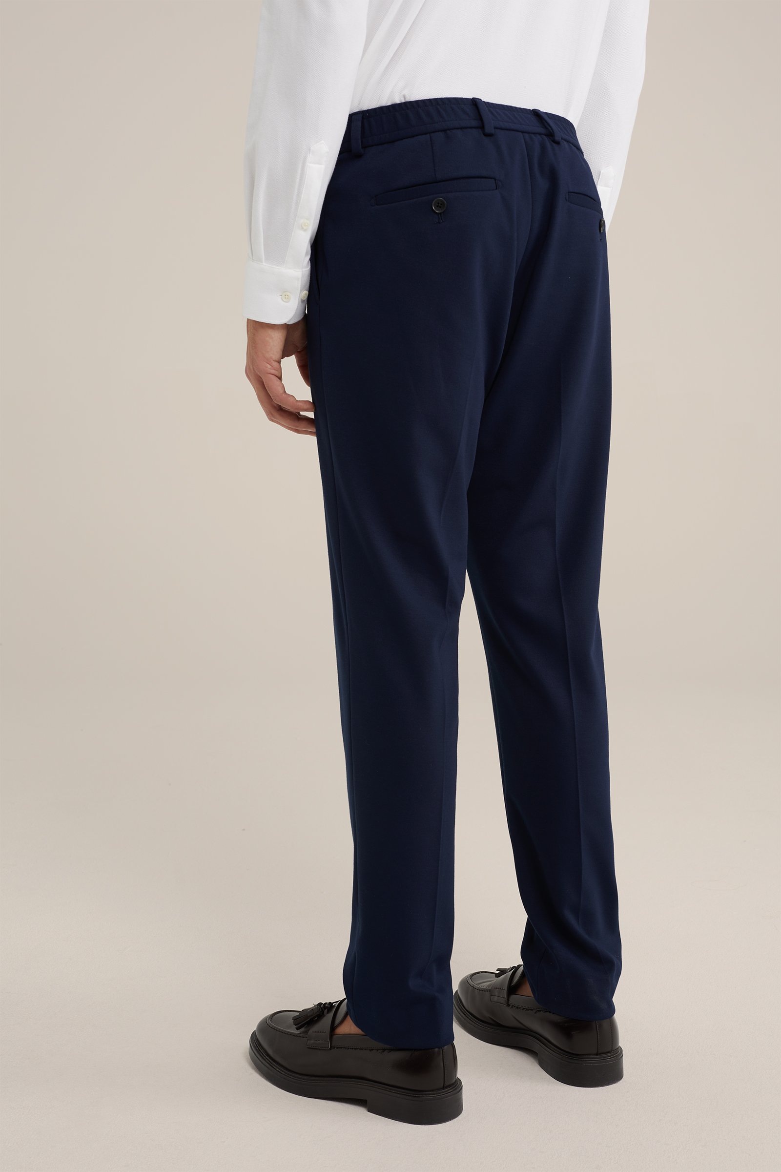 slim fit pantalon Van Gils Donkerblauw