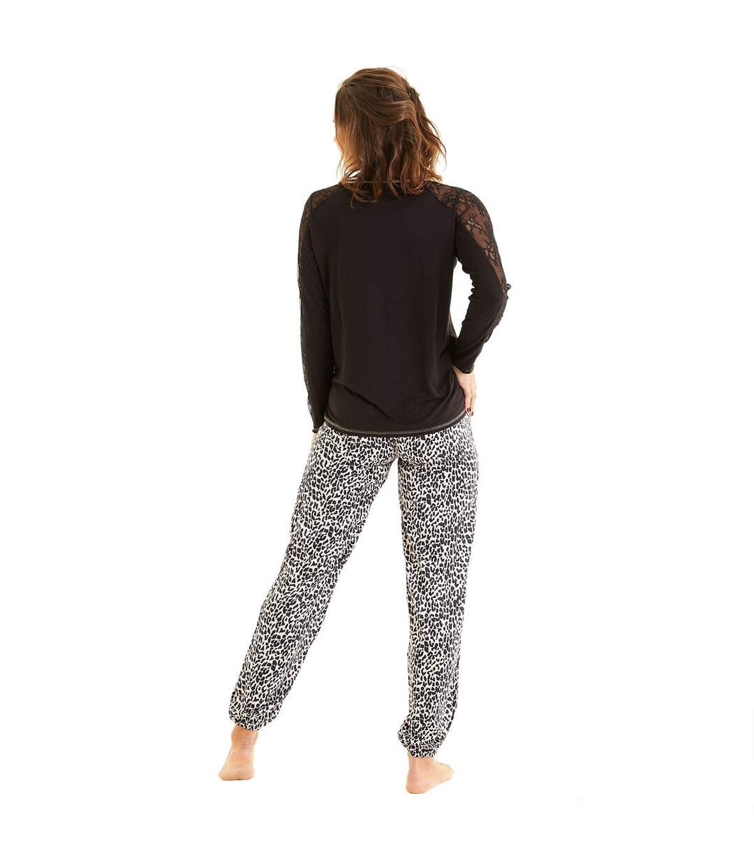 Top de pyjama noir Annapurna