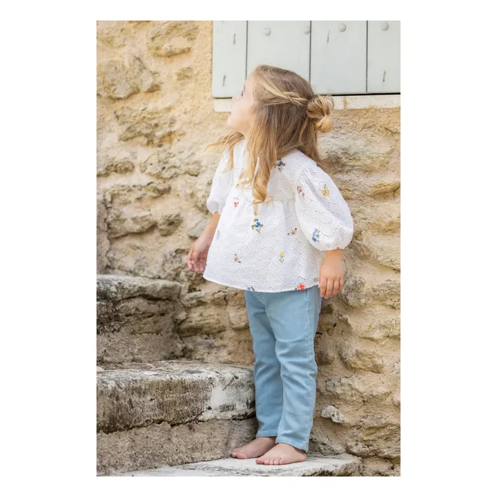 Tartine et Chocolat Blouse Ajourée | Blanc