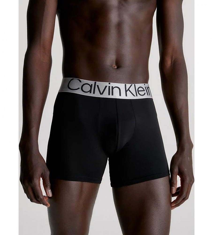 Calvin Klein Pack de 3 Boxer Steel Micro preto