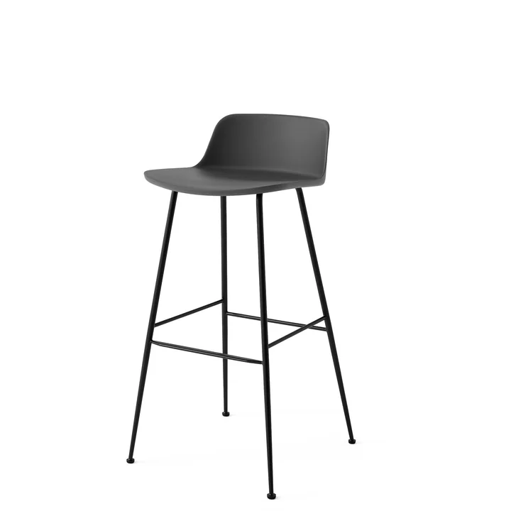 &Tradition - Rely HW86 Barstuhl, stone grey / schwarz