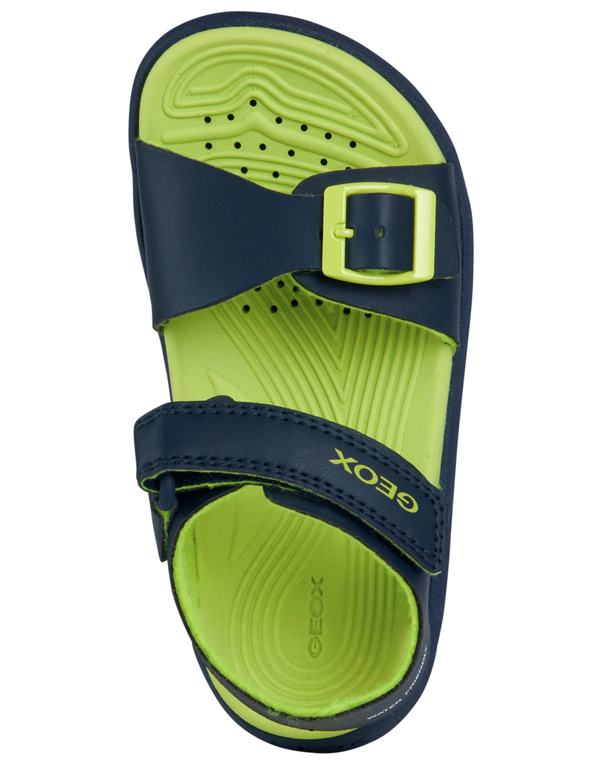 Klett-Sandale FUSBETTO in navy/lime