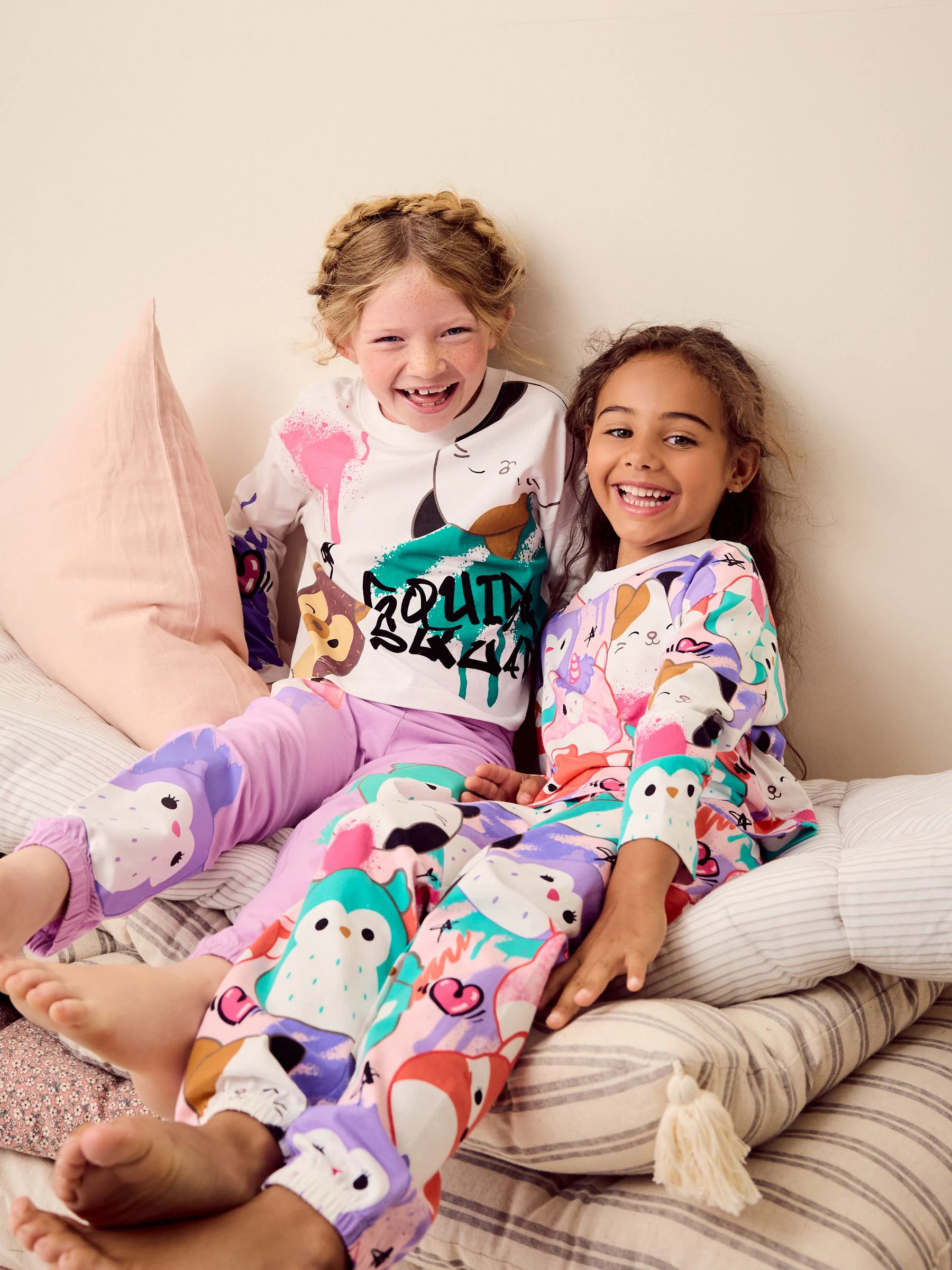 Wit/roze/paars - Squishmallows Pyjamas 2 Pack (5-14yrs)