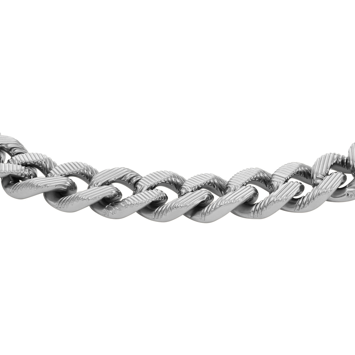 Bracelet FOSSIL Harlow Linear Texture acier inoxydable