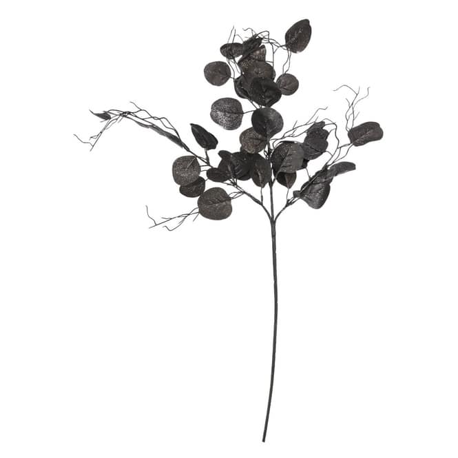 Eukalyptuszweig - schwarz/silber - ca. 75 cm