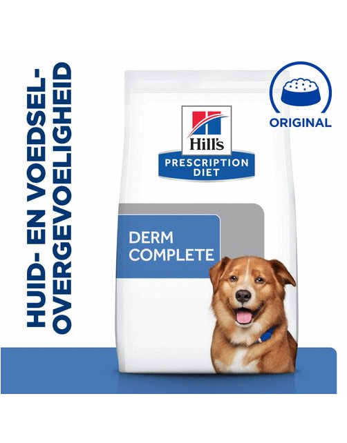 Hill's Prescription Diet Derm Complete Skin Care + Food Sensitivities Rijst&Ei - Hondenvoer