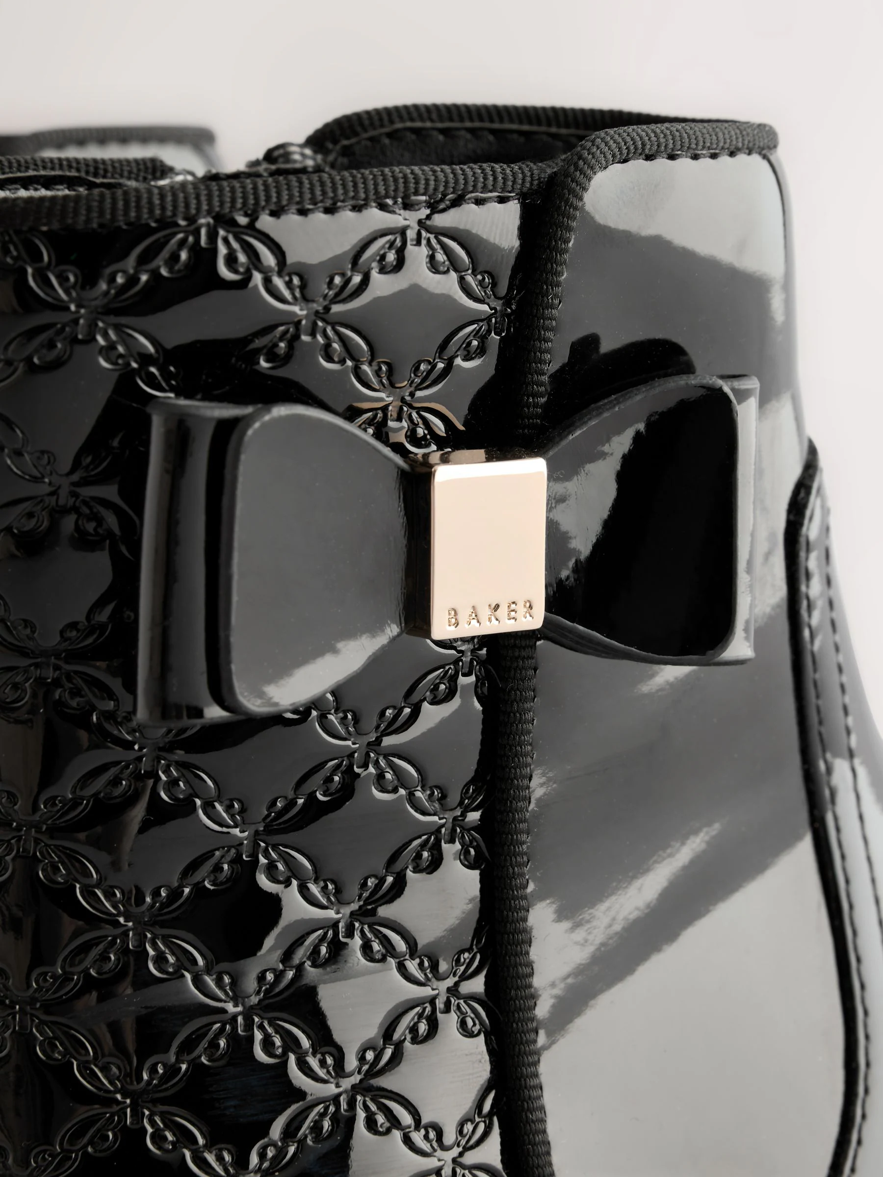 Baker by Ted Baker - Zwarte lakleren Chelsea-laarzen voor meisjes