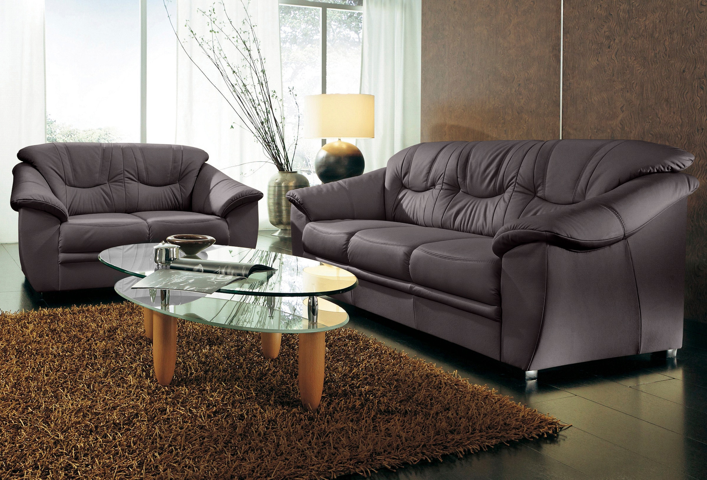 sit&more Polstergarnitur »Savona, B: 148 bzw. 198 cm« Set: 2- & 3er-Sofa, mit Federkern