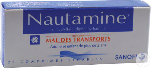 Nautamine Mal Des Transports 20 Comprimés Sécables
