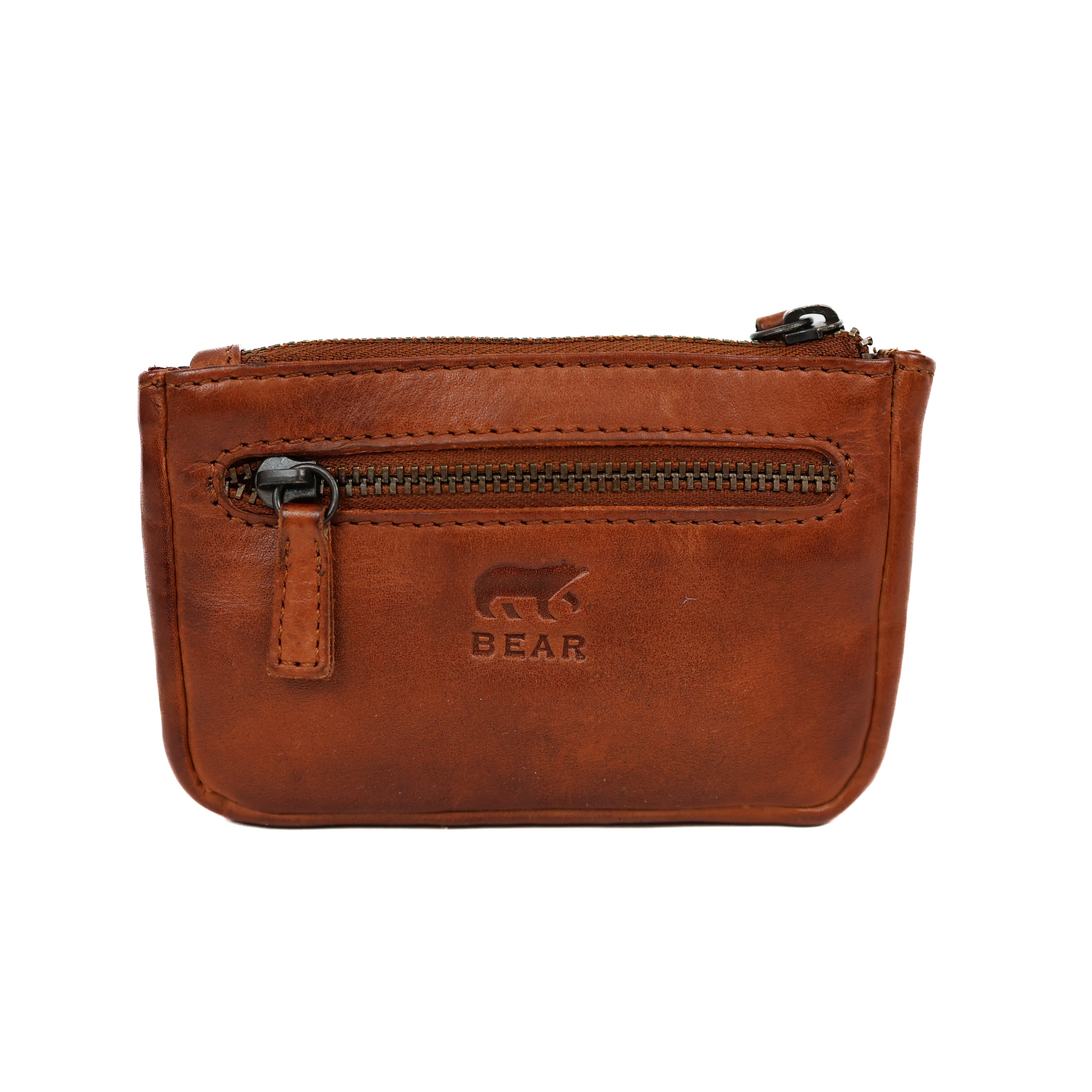 Sleuteletui 'Timo' cognac croco Cognac