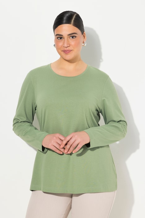 Shirt, Slim, Rundhalsausschnitt, Langarm