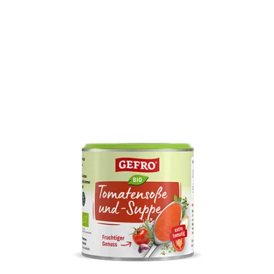 Bio Tomatensoße und -suppe: ohne Geschmacksverstärker