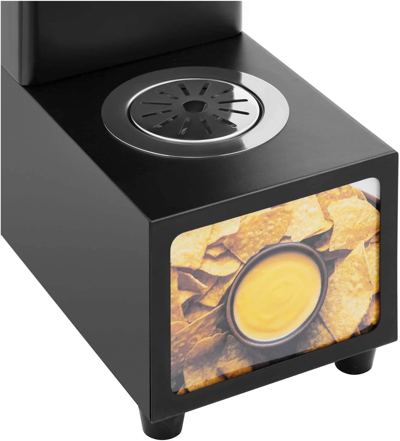 Royal Catering RCKW-ND01 Soßenspender Nacho-Käse 3,5 l 55-80 °C schwarz Soßenspender Gastro Soßenbehälter Saucenspender